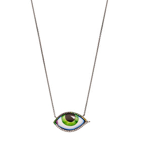 GRAND VERT DIAMOND AND TSAVORITE NECKLACE