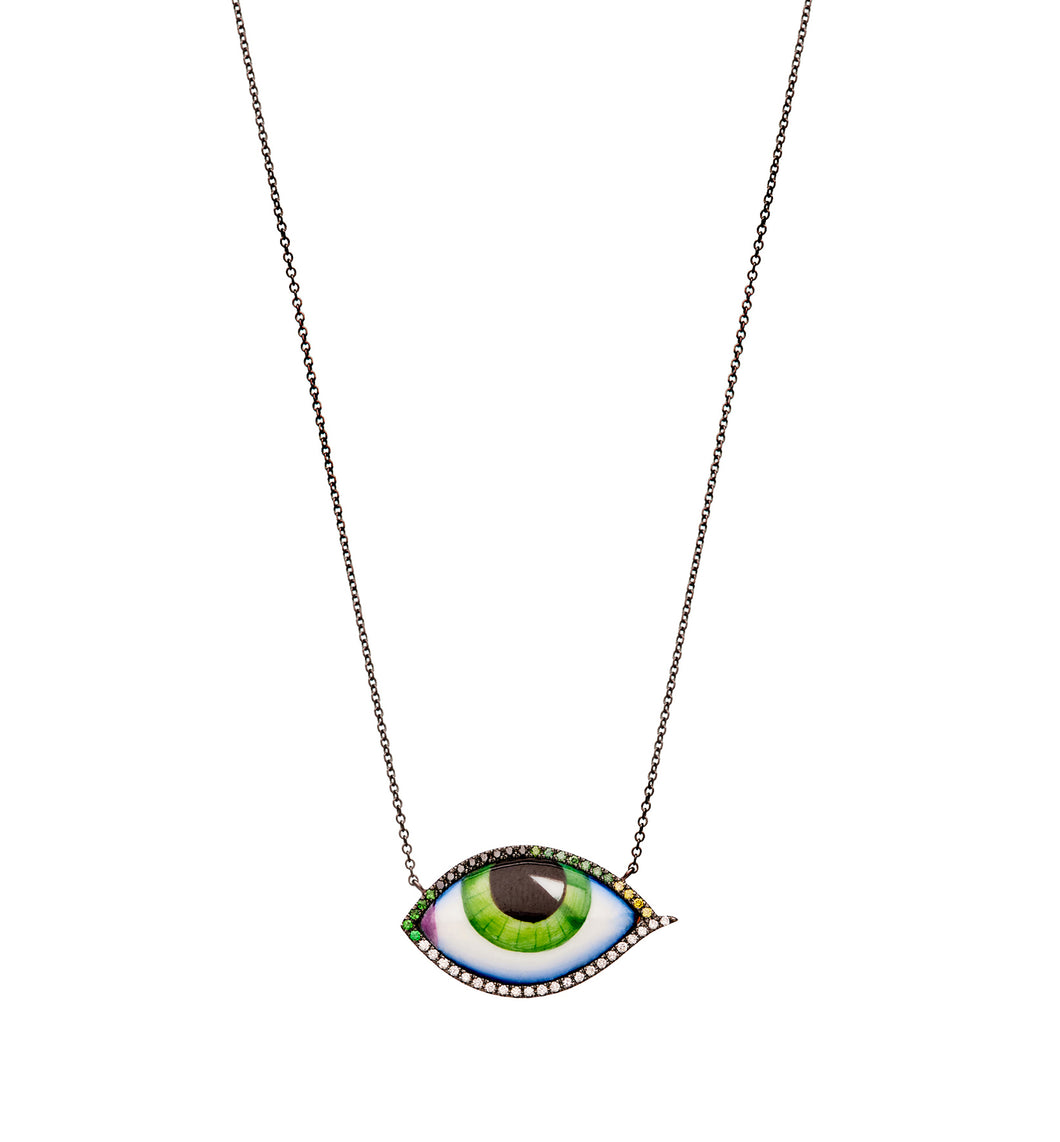 GRAND VERT DIAMOND AND TSAVORITE NECKLACE
