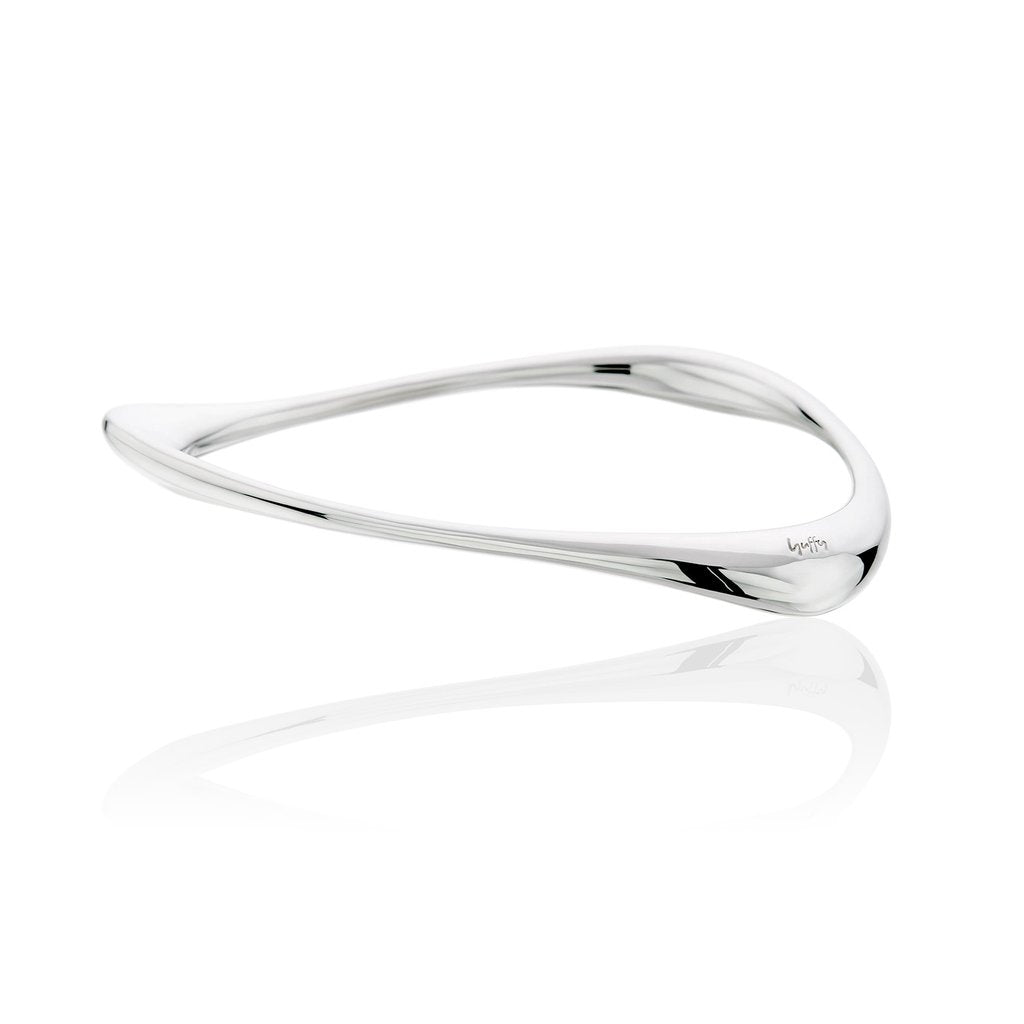 BOOMERANG POLISHED SILVER BRACELET