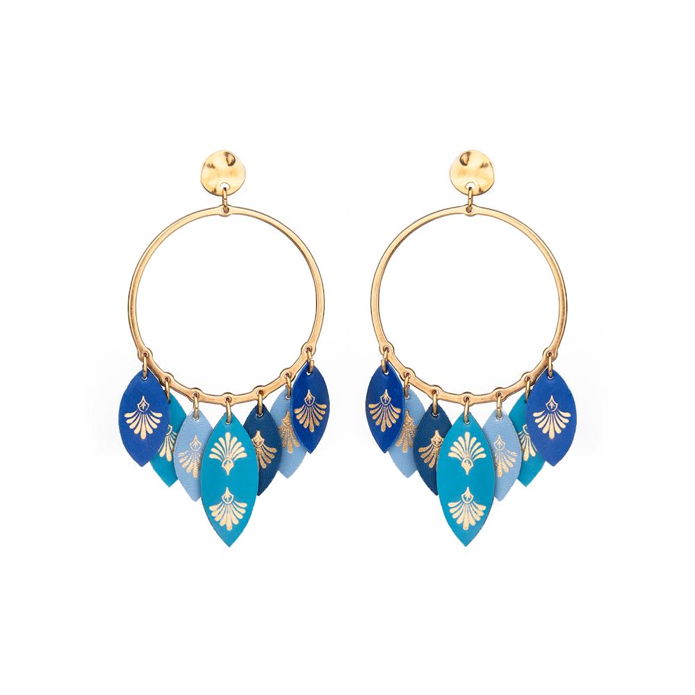 BLUE JELLYFISH EARRINGS