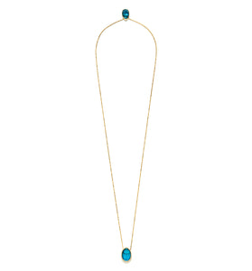 LUNA ESCAPULARIO DIAMOND NECKLACE