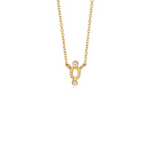Load image into Gallery viewer, OVAL NECKLACE WITH DIAMONDS
