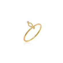 Load image into Gallery viewer, OVAL RING WITH DIAMONDS
